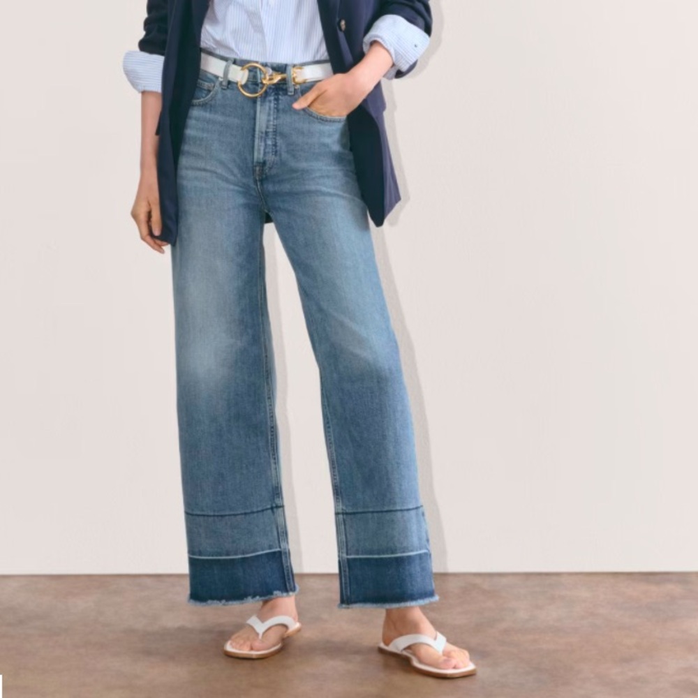 Everlane Women's Way-High® Sailor Jean in Tint Blue, Size 28